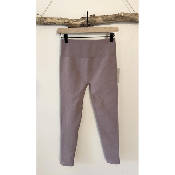 Everlane Pants - Everlane Leggings Seamless Ribbed Waist Lavender Purple Activewear M/L